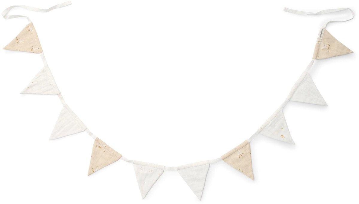 Piccola ghirlanda olandese con bandiere - beige - naturali per neonati - ochetta