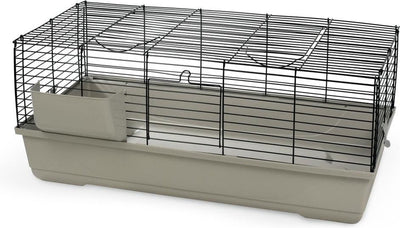 Beeztees baldo - konijnenkooi - kooi knaagdieren - mokka - 120x59x46 cm
