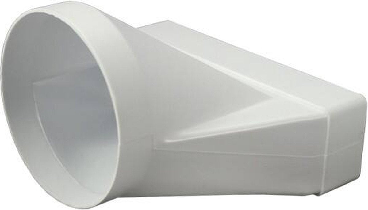 Europlast rectangular plastic adapter ø125mm - 220x55mm - ksd25-125