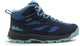 Jack wolfskin vojo tour texapore mid k scarpe da passeggio per bambini - blu notte