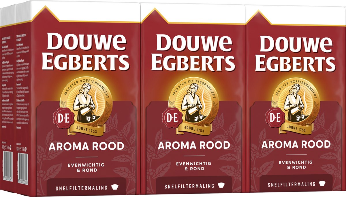 Douwe egberts aroma rood snelfilter (6x 500gr)