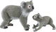 Schleich wild life - koala moeder en baby - speelfigurenset - kinderspeelgoed voor jongens en meisjes - 3 tot 8 jaar - 42566