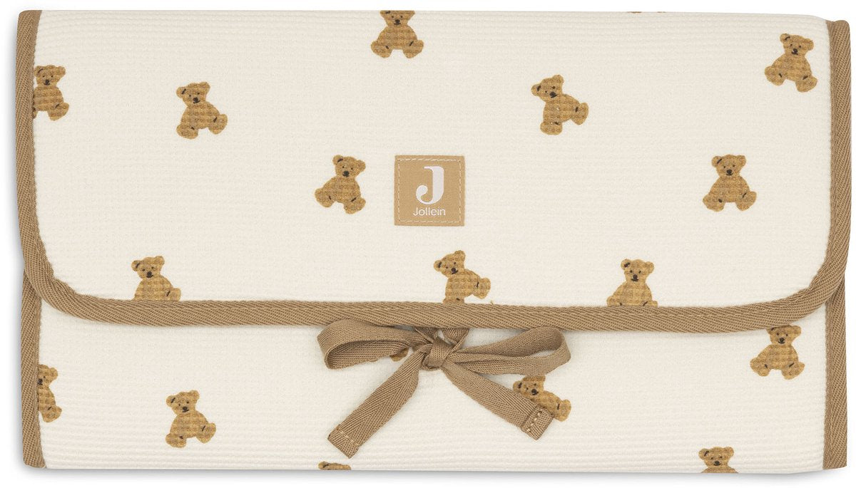 Cambiador Jollein con compartimentos portaobjetos - mini osito - pequeño gofre