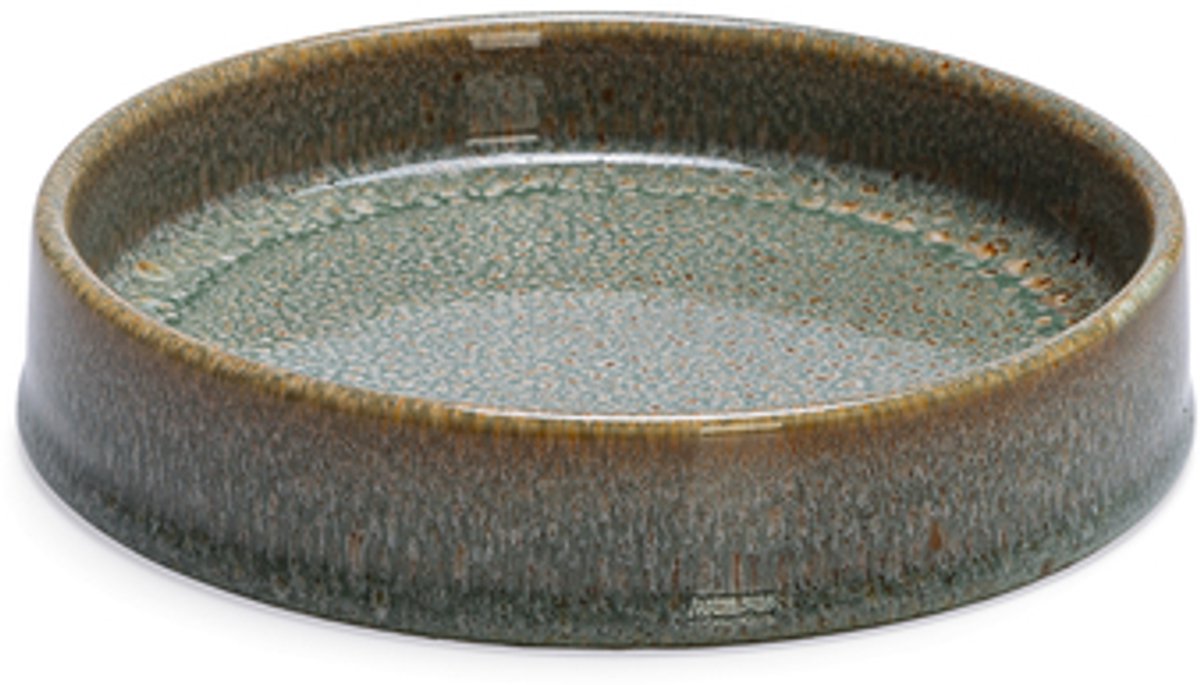 Designed by lotte jace ciotola per cibo - ciotola per cibo - bevitore - gatto - ceramica - verde - 15 cm - 300 ml