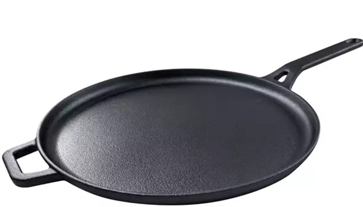 Molde para panqueques de hierro fundido Kinghoff kh1895 - ø29 cm, ideal para hornear, asar y asar