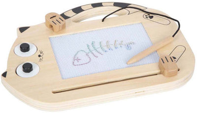 Pie pequeño - madera de tablero de dibujo magnético