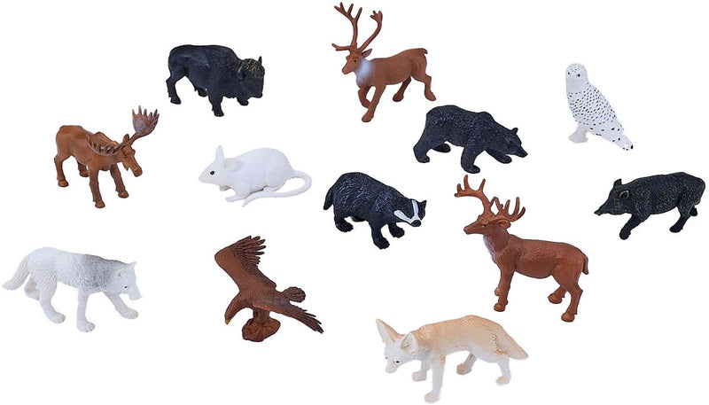 Mojo Wildlife Mini Forest Animals Play, 12dlg. 380054