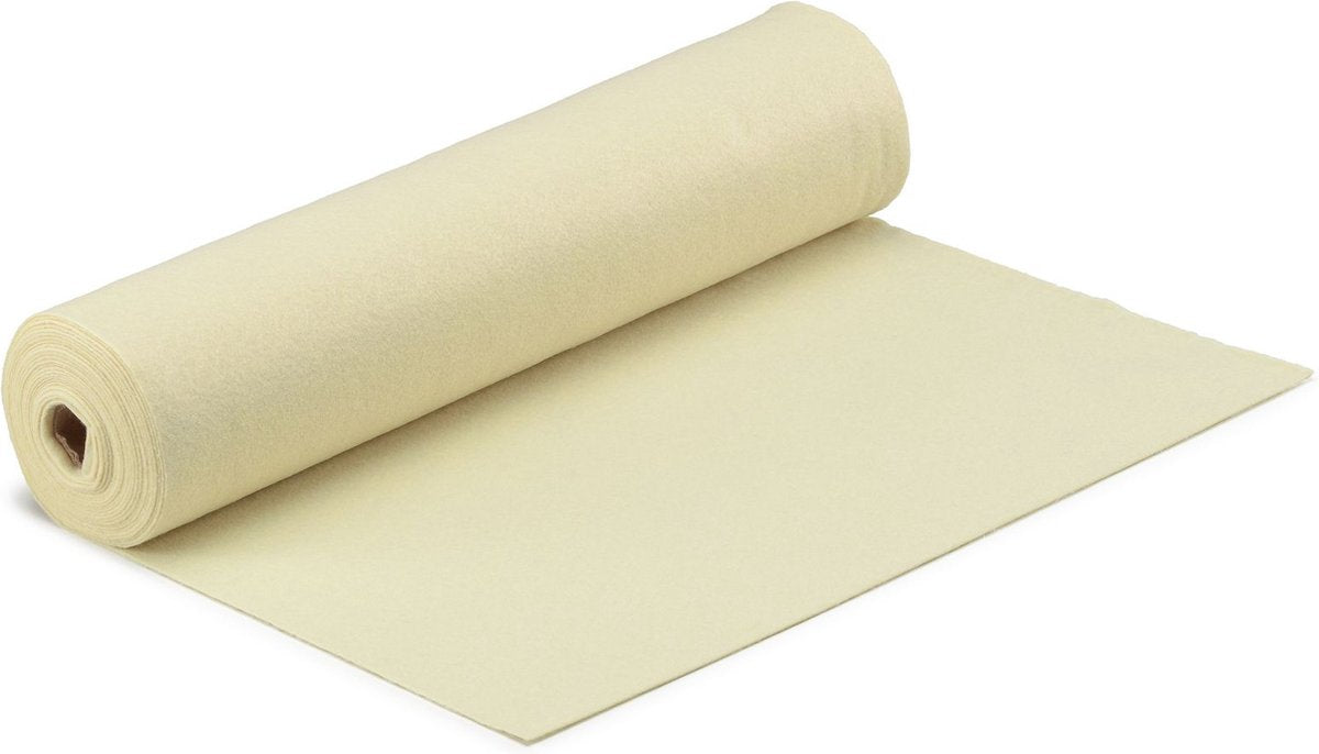 Feltro Vaessen creative su rotolo - ecru - 1 mm - 45 cm x 5 m