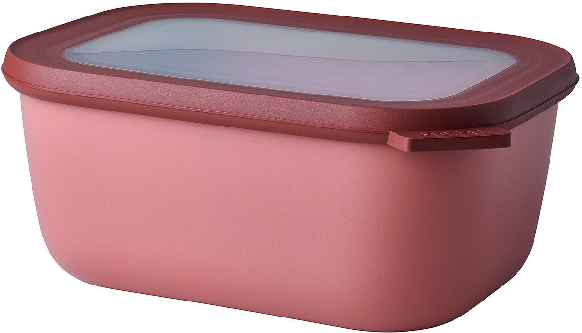 Mepal - recipiente para alimentos circular multitazón - 1500 ml - rectangular - malva vivo