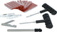Set per riparazione pneumatici Carpoint da 31 pezzi - con 25 tappi - incluso manometro per pneumatici - in pratica custodia
