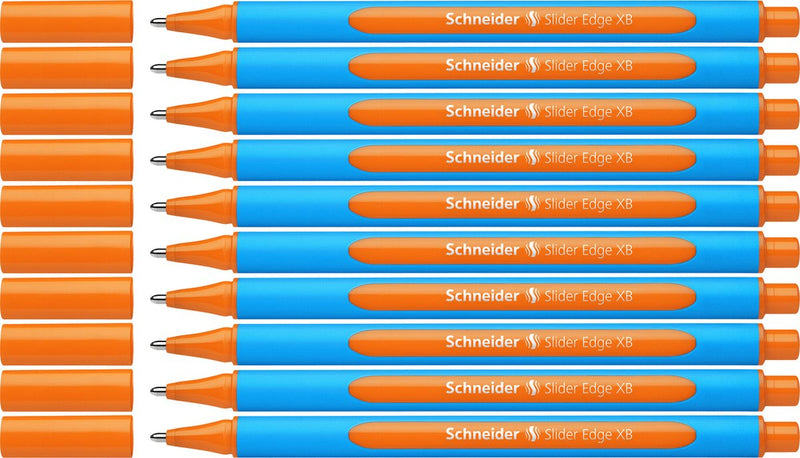 Schneider Writing Instruments Bolígrafo Schneider - Borde deslizante - xb - Naranja - 10 piezas - s-152206-10