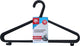 Grucce per abiti Dirt Devil con barra per pantaloni - 10x - plastica - nero - 36 x 21 cm