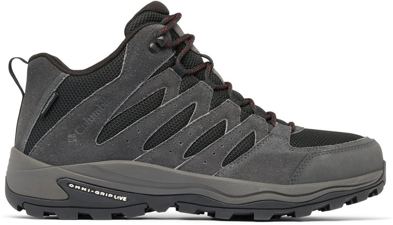 Columbia redmond™ iv mid botas de montaña impermeables para hombre - negro, rojo montaña