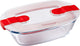 Cocinero Pyrex, recipiente para calentar alimentos rectangular con tapa 17 x 10cm