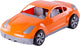 Cavallino raceauto oranje, 36cm