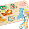 Mundial clásico de madera Insent Puzzle Animals, 10st.
