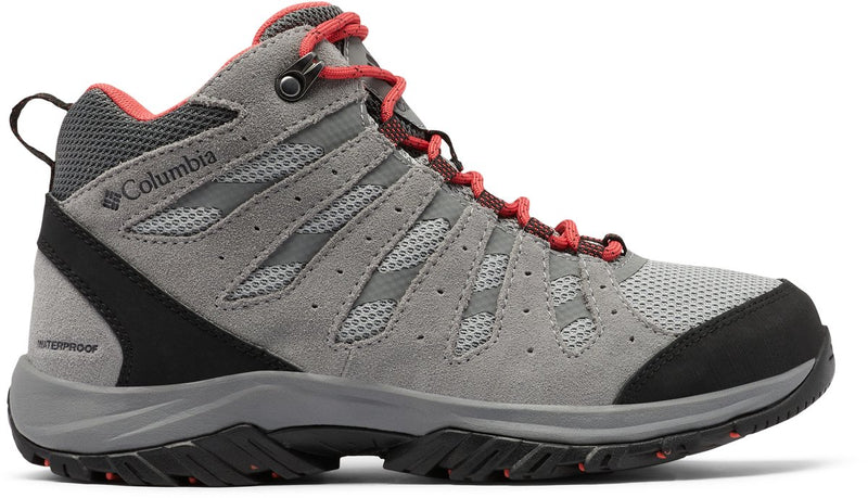 Scarponi da trekking Columbia Redmond III Mid impermeabili da donna - vapore, rosso corallo