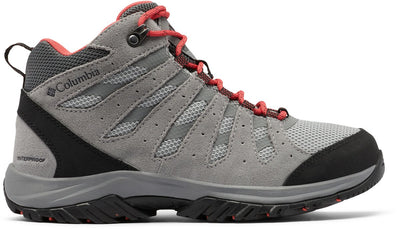 Scarponi da trekking Columbia Redmond III Mid impermeabili da donna - vapore, rosso corallo