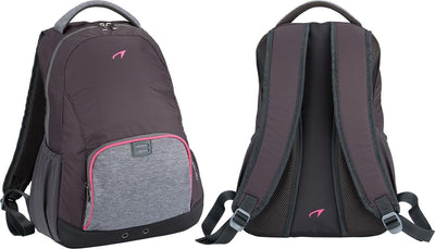 Zaino sportivo Avento - kay - grigio antracite melange rosa fluoro