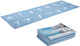 Umbro opvouwbare yogamat - 174 x 62 cm - anti-slip - 0.5 cm dik - 13 oefeningen in print - blauw