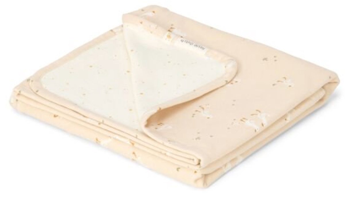 Piccola coperta da lettino olandese - beige - ochetta - stelle lunari