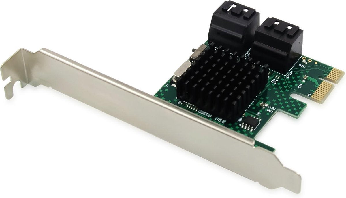 Conceptronic emrick03g adaptador sata de 4 puertos con cable sata [pcie 2.0, sata3, 6 gbit s, asmedia106]
