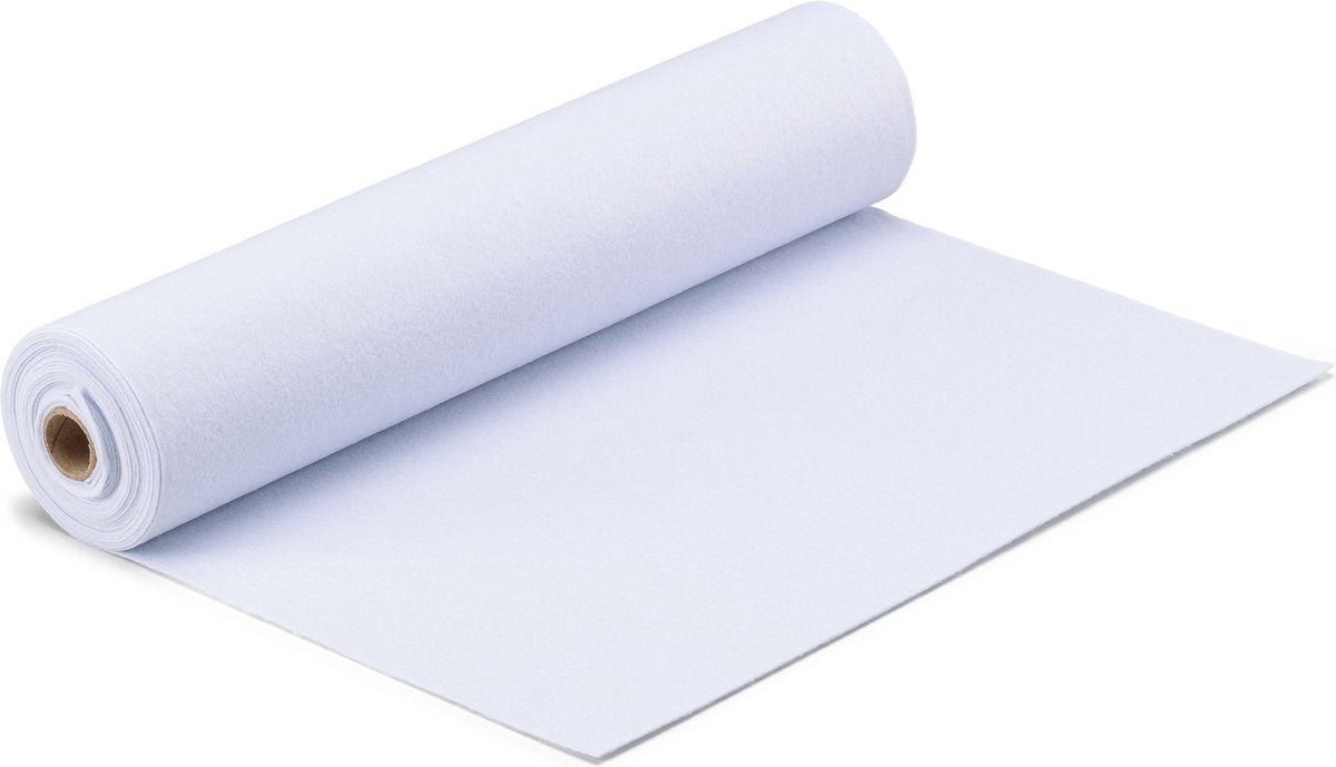 Vaessen creative fieltro en rollo - blanco - 1 mm - 45 cm x 5 m