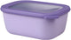 Mepal - recipiente para alimentos circular multitazón - 1500 ml - rectangular - lila intenso