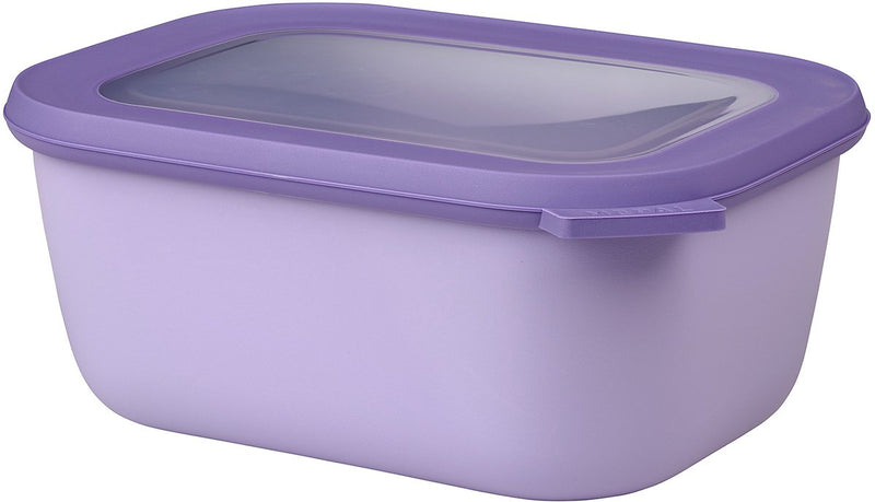 Mepal - recipiente para alimentos circular multitazón - 1500 ml - rectangular - lila intenso