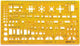 Modello combinato Aristo architects - scala 1:100 - con punti di inchiostro - arancione trasparente - ar-5061
