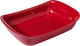 Pyrex Supreme - fuente para hornear - rectangular - rojo - cerámica - 33 x 7 x 23 cm