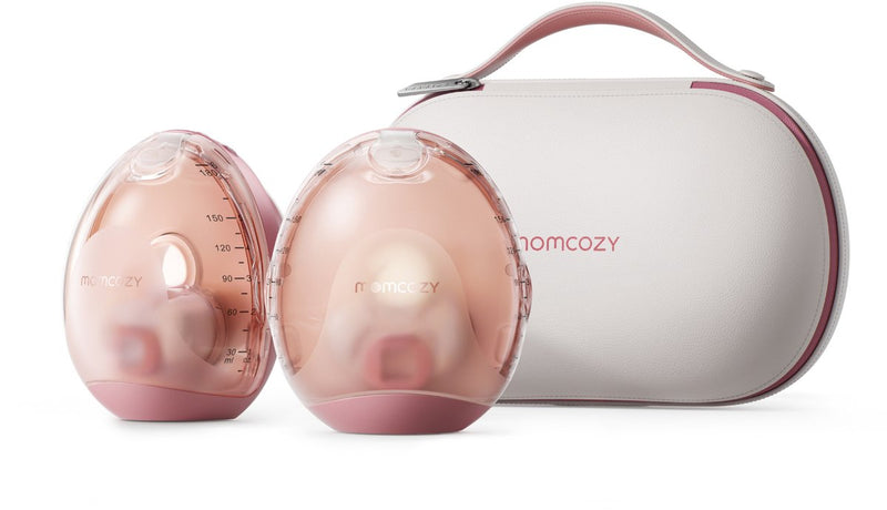 Momcozy air 1 – tiralatte a mani libere – 2 pezzi – elettrico – supporto app – ultra sottile