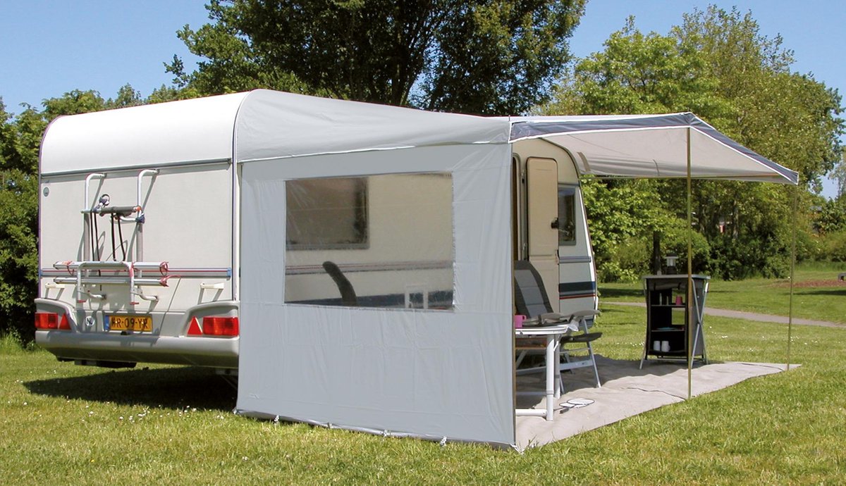 Parete laterale Eurotrail con finestra per tendalino parasole - 240 cm