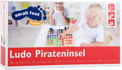 Isola pirata Ludo in legno di piccoli piedi