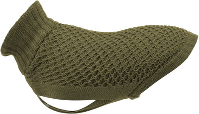 Trixie suéter para perros - verde oliva 36cm - algodón, lana, poliamida, abertura ancha para las piernas