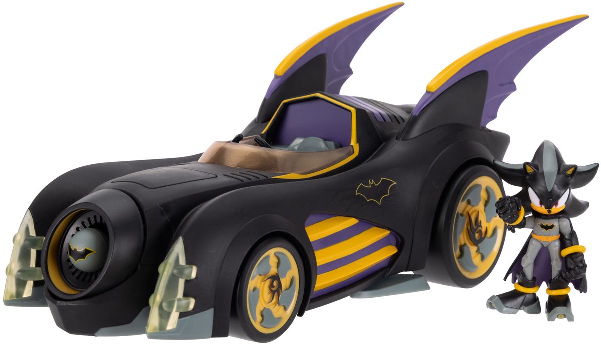 Jakks Sonic DC 6cm Sombra + Batimóvil