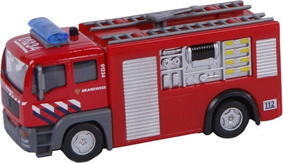 2-play Die-Cast Pull Back Fire brigade NL Light and Sound