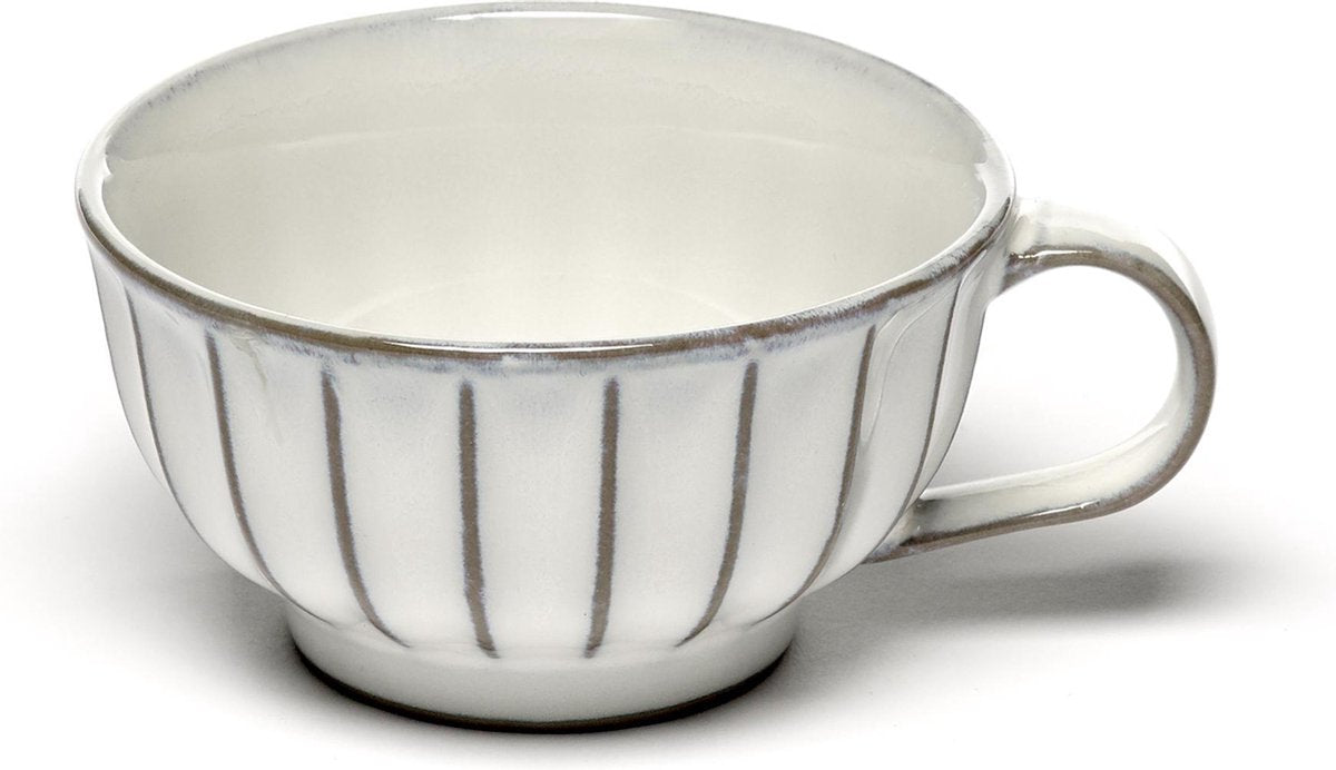 Serax - sergio herman inku - taza capuchino - blanco - 10 ø - 4 piezas