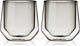 Bicchiere Viski aurora - doppia parete - vetro - 266 ml - 2 pezzi - fumo