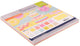 Vaessen creative cardstock - paaskleuren - 30,5 x 30,5 cm - 60 vellen - glad - 216 g