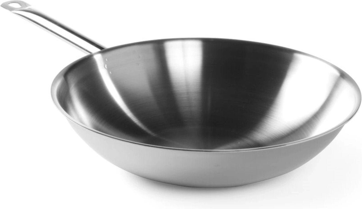 Hendi professionele wok – drielaagsconstructie – snelle warmteopname – 360 mm – zonder deksel