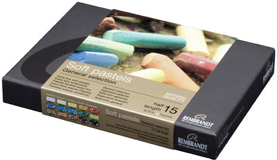 Rembrandt pastello morbido set metà 15 colori pastelli tenui pastelli
