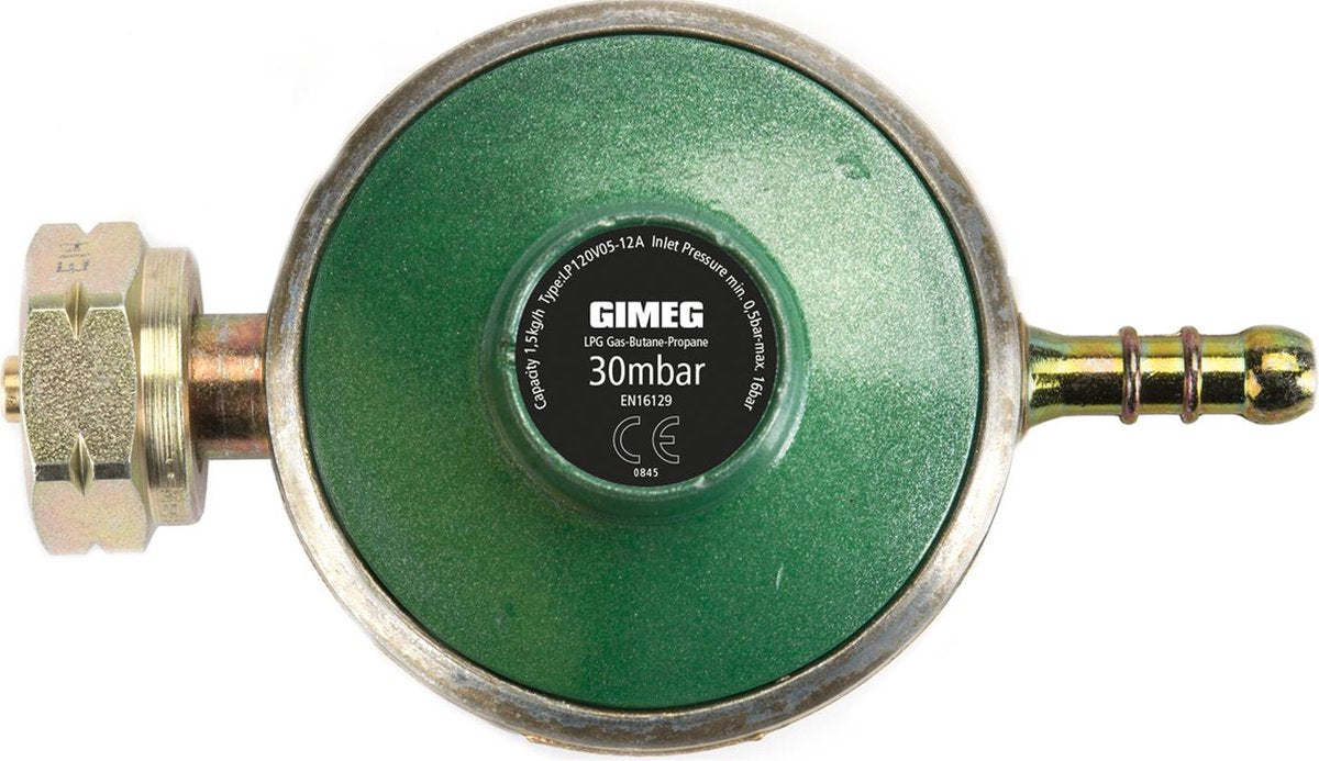 Gimeg gasdrukregelaar universeel - 30 mbar - kombi x slangpilaar