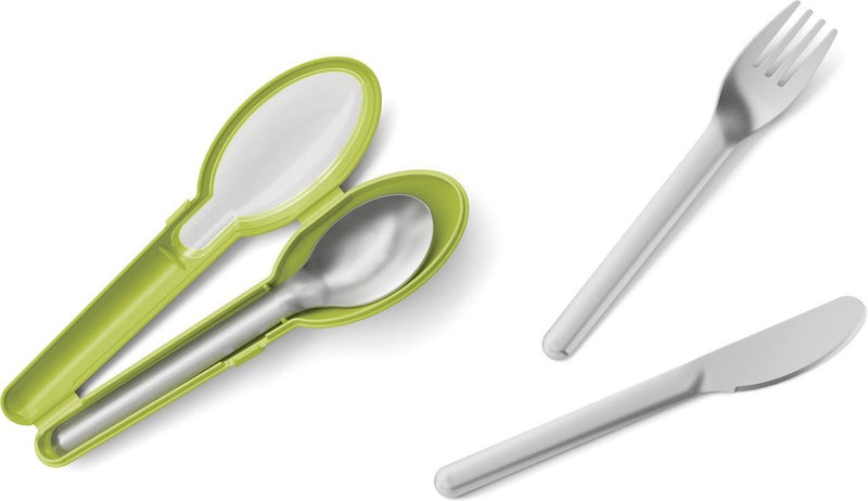 Juego de cubiertos Tefal masterseal to go - compacto - para viajes - incluida caja de almacenamiento