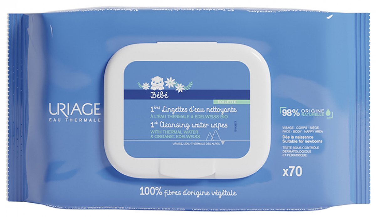 Uriage bebe 1ere eau lingettes netyantes 1 pezzo
