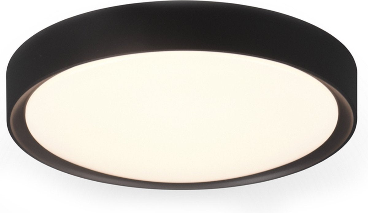 Trio clarimo - ceiling lamp - black matt - incl. 1x SMD 18w - ceiling mounting - light source not replaceable - not dimmable - bathroom lighting