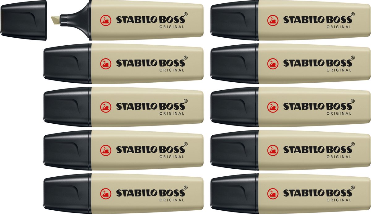 Stabilo boss original - markeerstift - modder groen - doos 10 stuks