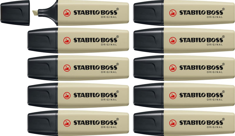 Stabilo boss original - markeerstift - modder groen - doos 10 stuks