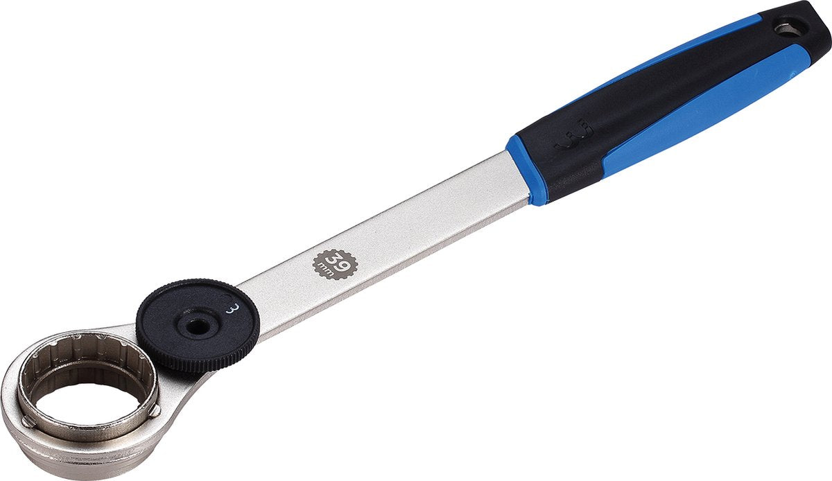 Bbb cycling bracketgrip trapassleutel 39 41 mm - bracketas sleutel - onderhoud trapas - extra lang: 33 cm - fietsgereedschap - btl-116