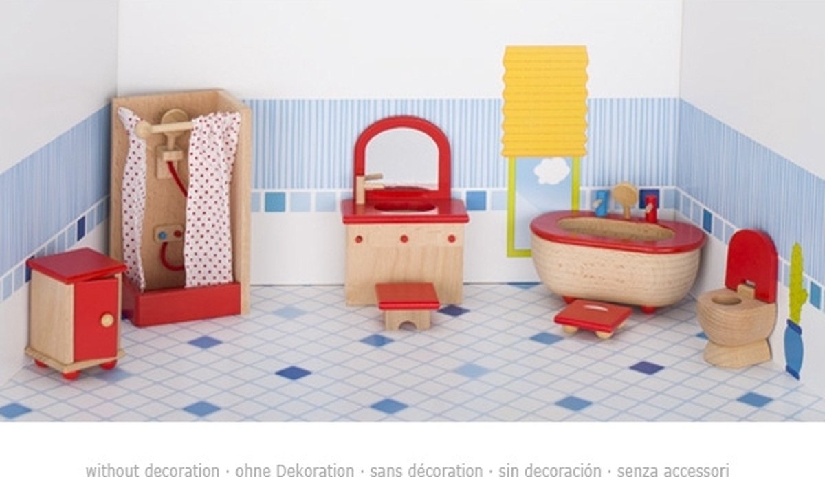 Bagno di mobili per bambole Goki